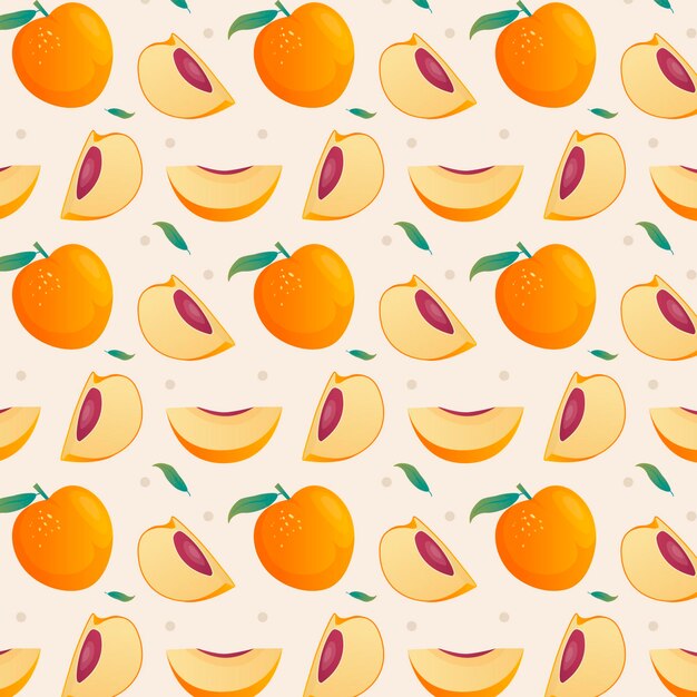 Gradient peach pattern design