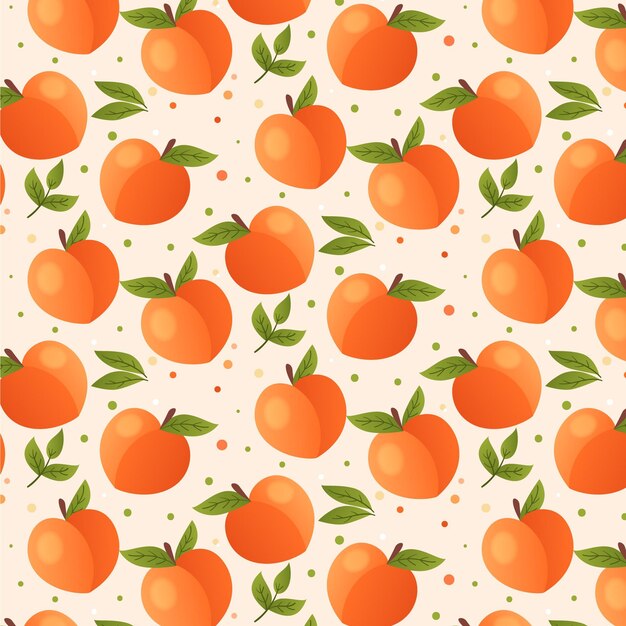 Free vector gradient peach pattern design