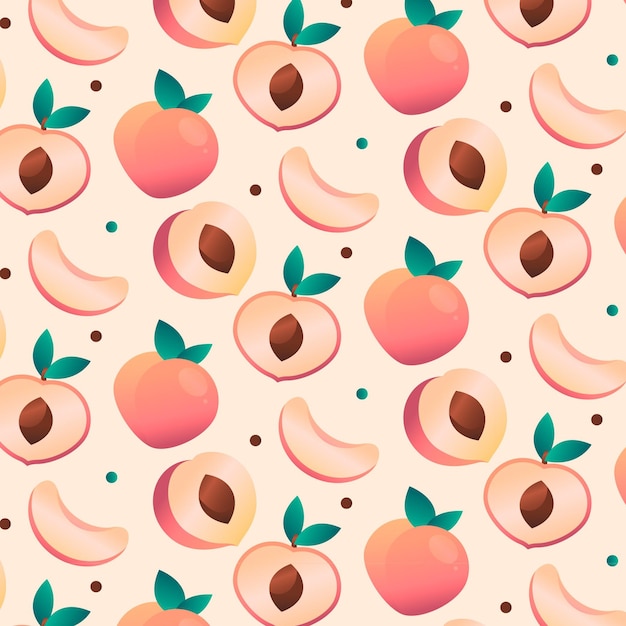 Gradient Peach Pattern Design for Vector Templates – Free Download