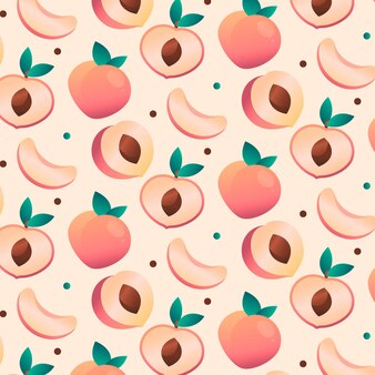 Gradient peach pattern design