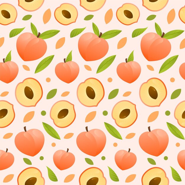 Gradient peach pattern design