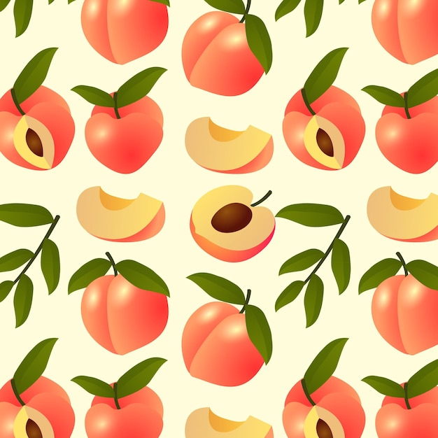 Free vector gradient peach pattern design