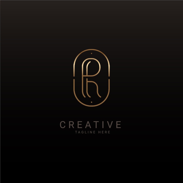 Free Vector gradient ph or hp logo template