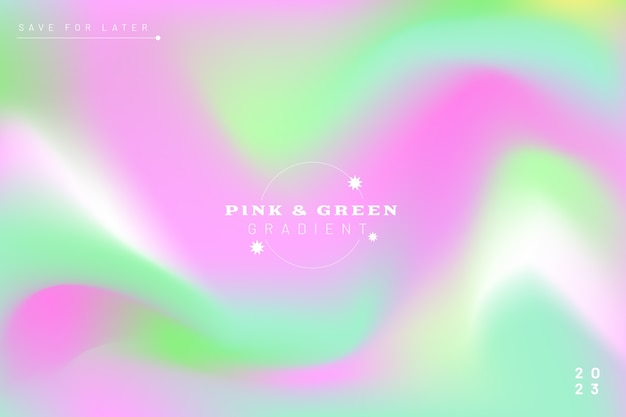 Free vector gradient pink and green background