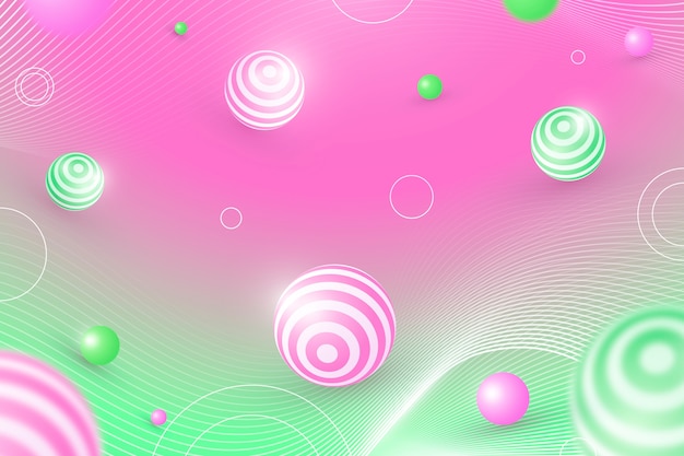 Gradient pink and green background
