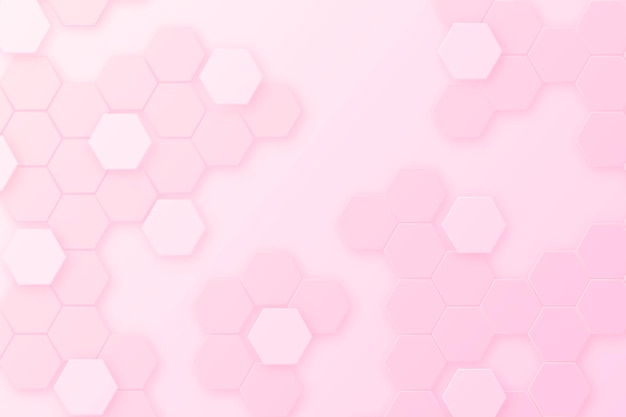 Gradient pink hexagonal background