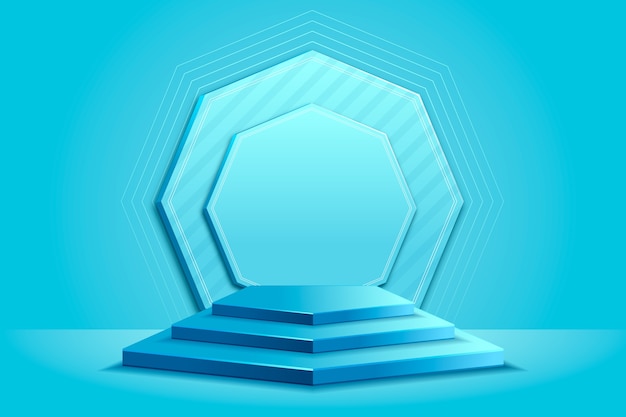 Gradient podium background