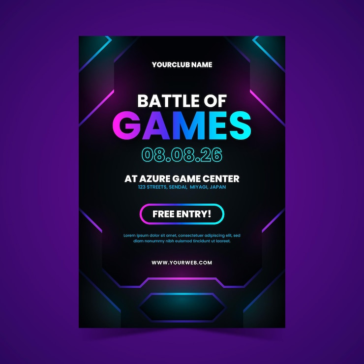 Free Vector gradient poster template