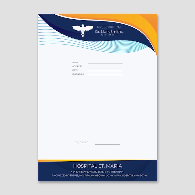 Gradient prescription template