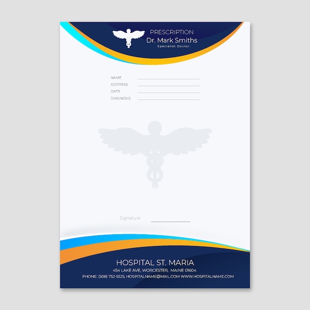 Gradient prescription template