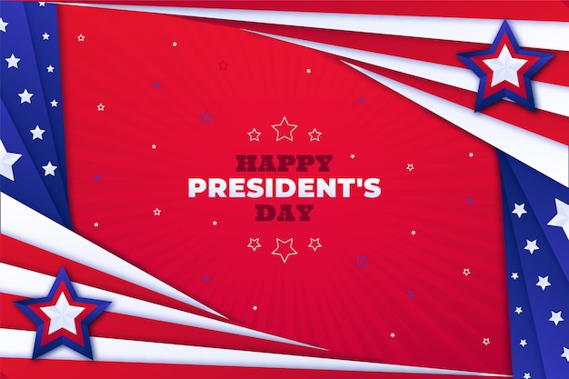 Gradient presidents day background