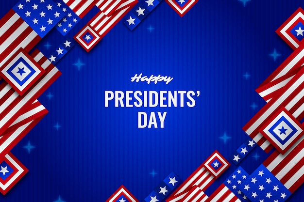 Gradient presidents day background