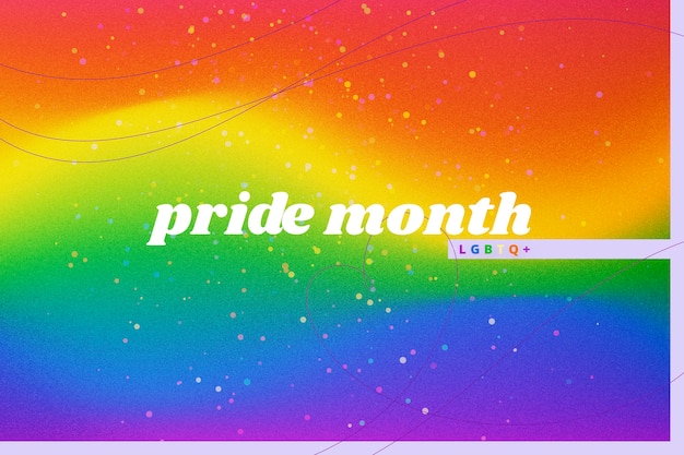 Бесплатное векторное изображение Градиент гордости месяц лгбт фон