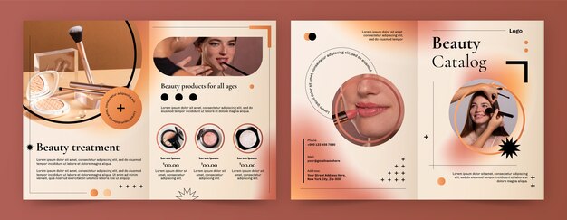 Free vector gradient  product catalog brochure template