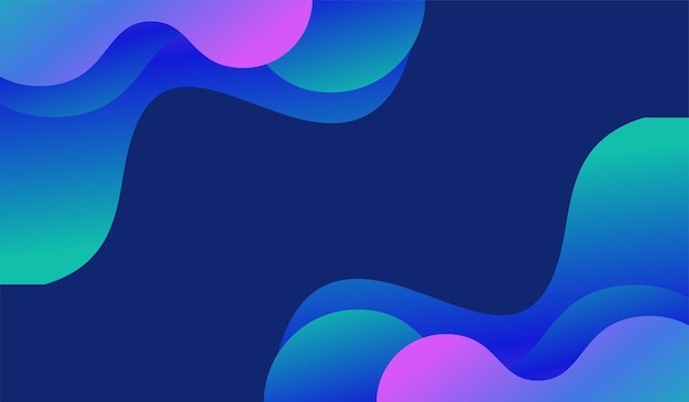 Free vector gradient purple blue liquid abstract wave background abstract design