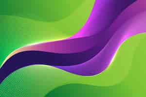 Free vector gradient purple and green background
