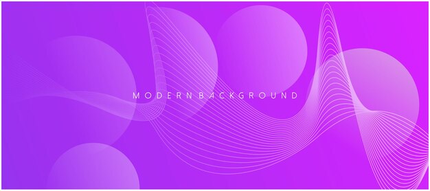 Gradient purple wave background