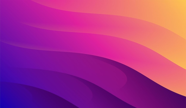 Free vector gradient purple wave colorful background modern abstract