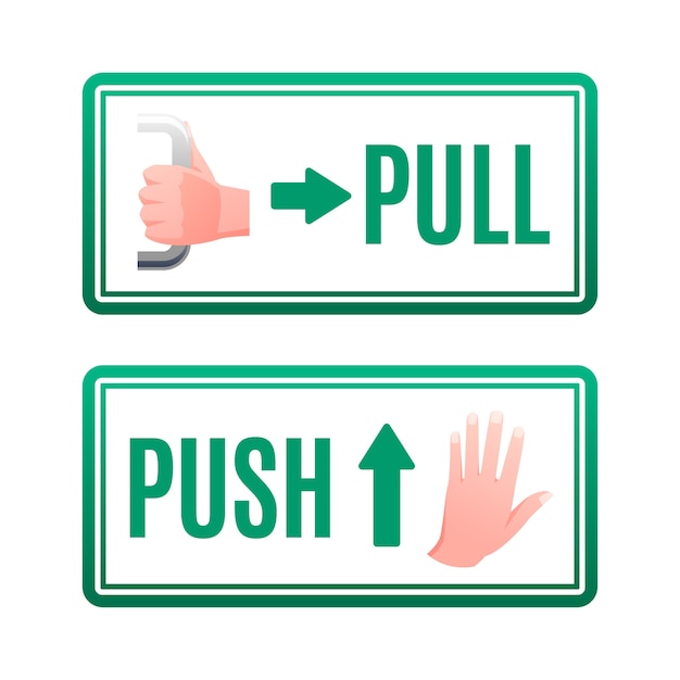 Illustrazione del segno push pull gradiente