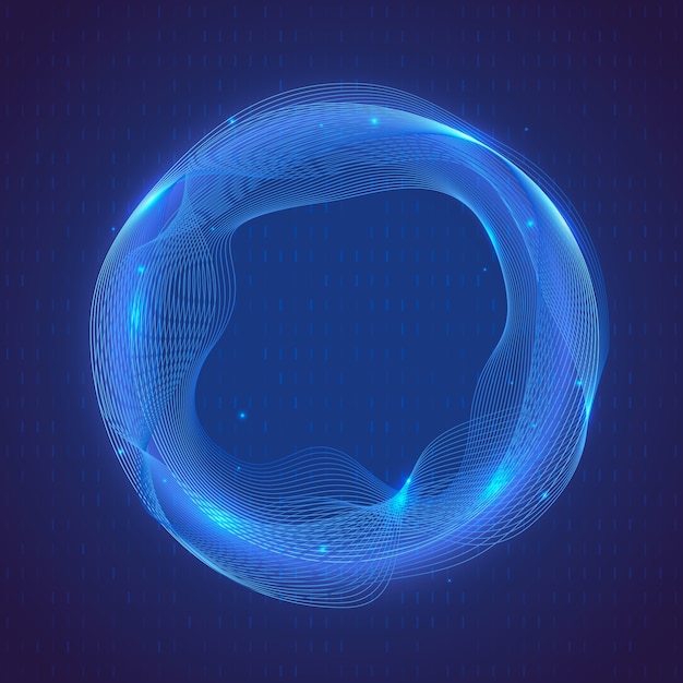 Бесплатное векторное изображение Градиент квантовой иллюстрации