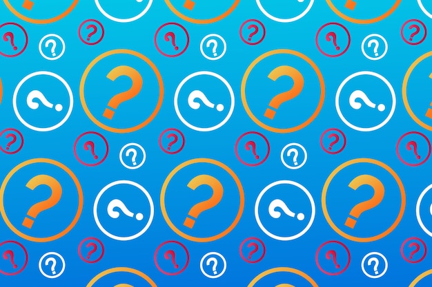 Free vector gradient question mark pattern