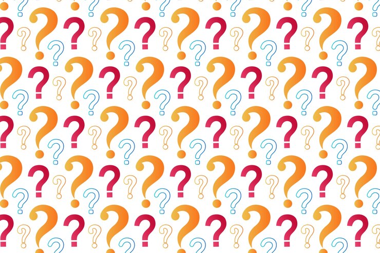 Free Vector gradient question mark pattern