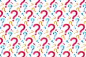 Free vector gradient question mark pattern