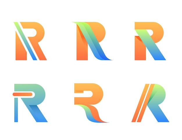 Gradient R Logo Collection