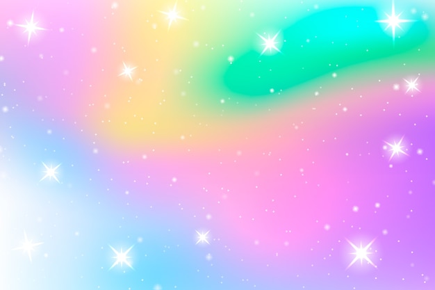 Free vector gradient rainbow glitter background