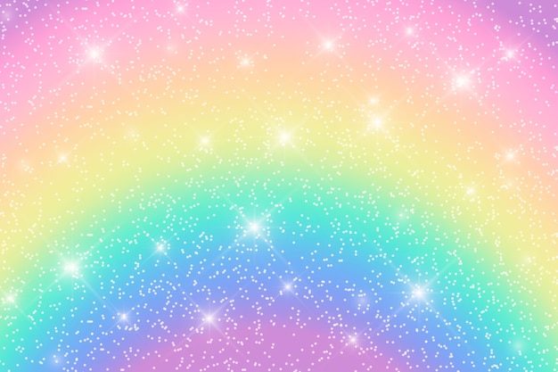 Gradient Rainbow Glitter Background – Free Vector Template
