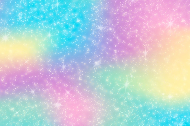 Gradient rainbow glitter background