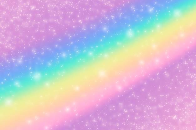 Gradient rainbow glitter background