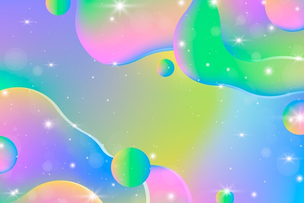 Gradient rainbow glitter background