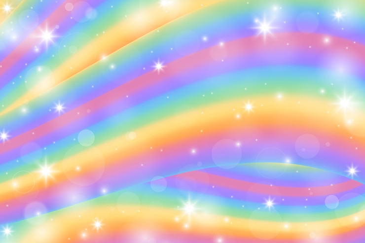 Free Vector gradient rainbow glitter background