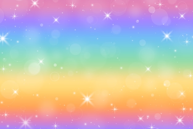 Free vector gradient rainbow glitter background