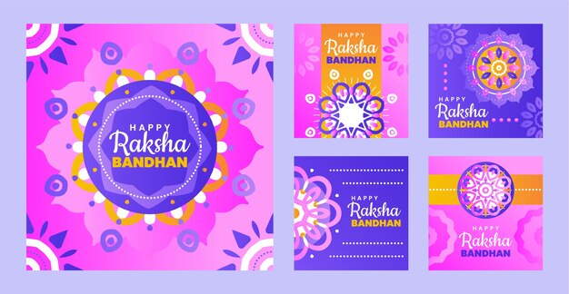 Gradient raksha bandhan 인스타그램 게시물 모음