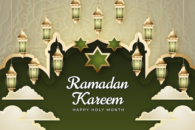 Gradient Ramadan Background