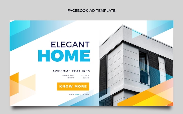 Gradient real estate facebook ad