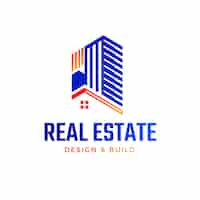 Free vector gradient  real estate  logo design