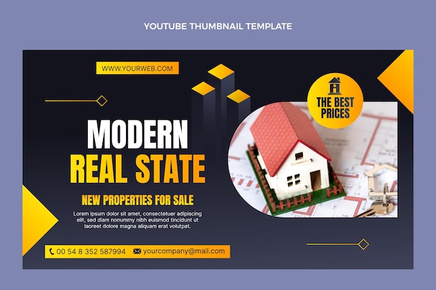 Gradient real estate youtube thumbnail