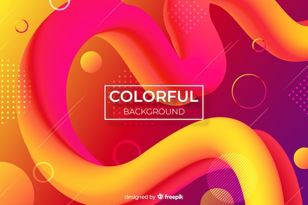 Gradient realistic liquid background