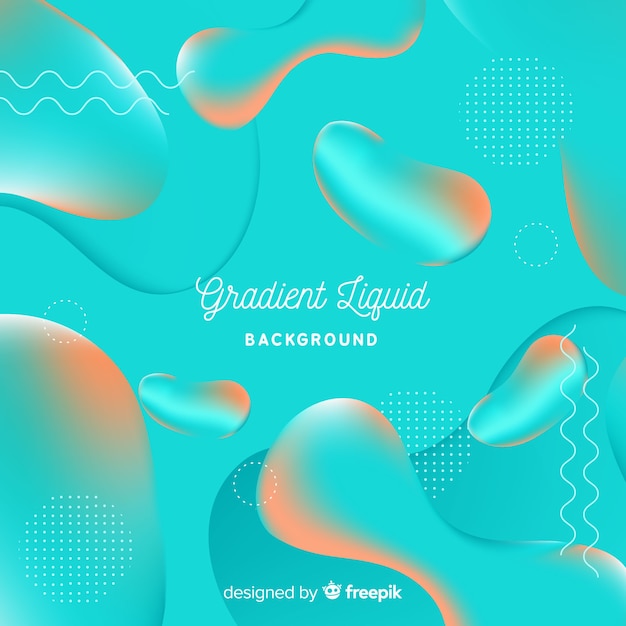 Gradient realistic liquid background