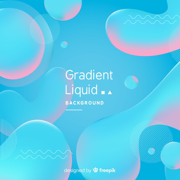 Gradient realistic liquid background