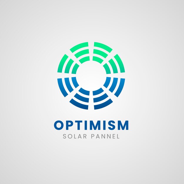 Шаблон логотипа градиента возобновляемых источников энергии