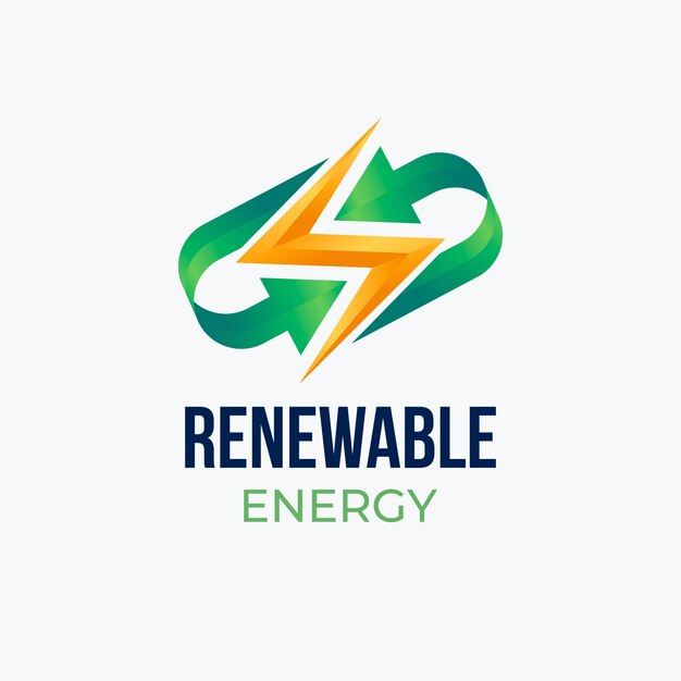 Логотип градиента возобновляемых источников энергии