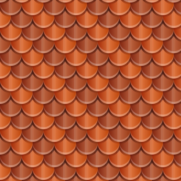 Gradient Roof Tile Pattern Illustration