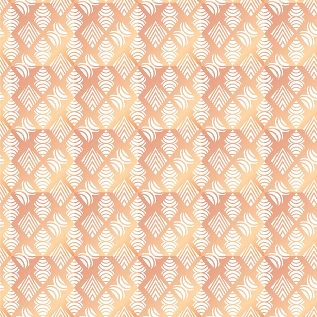 Free vector gradient rose gold art deco seamless pattern