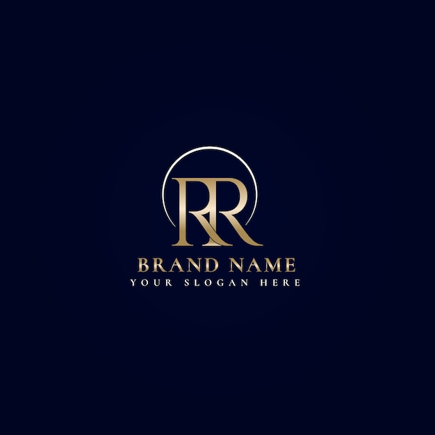 Gradient rr logo template