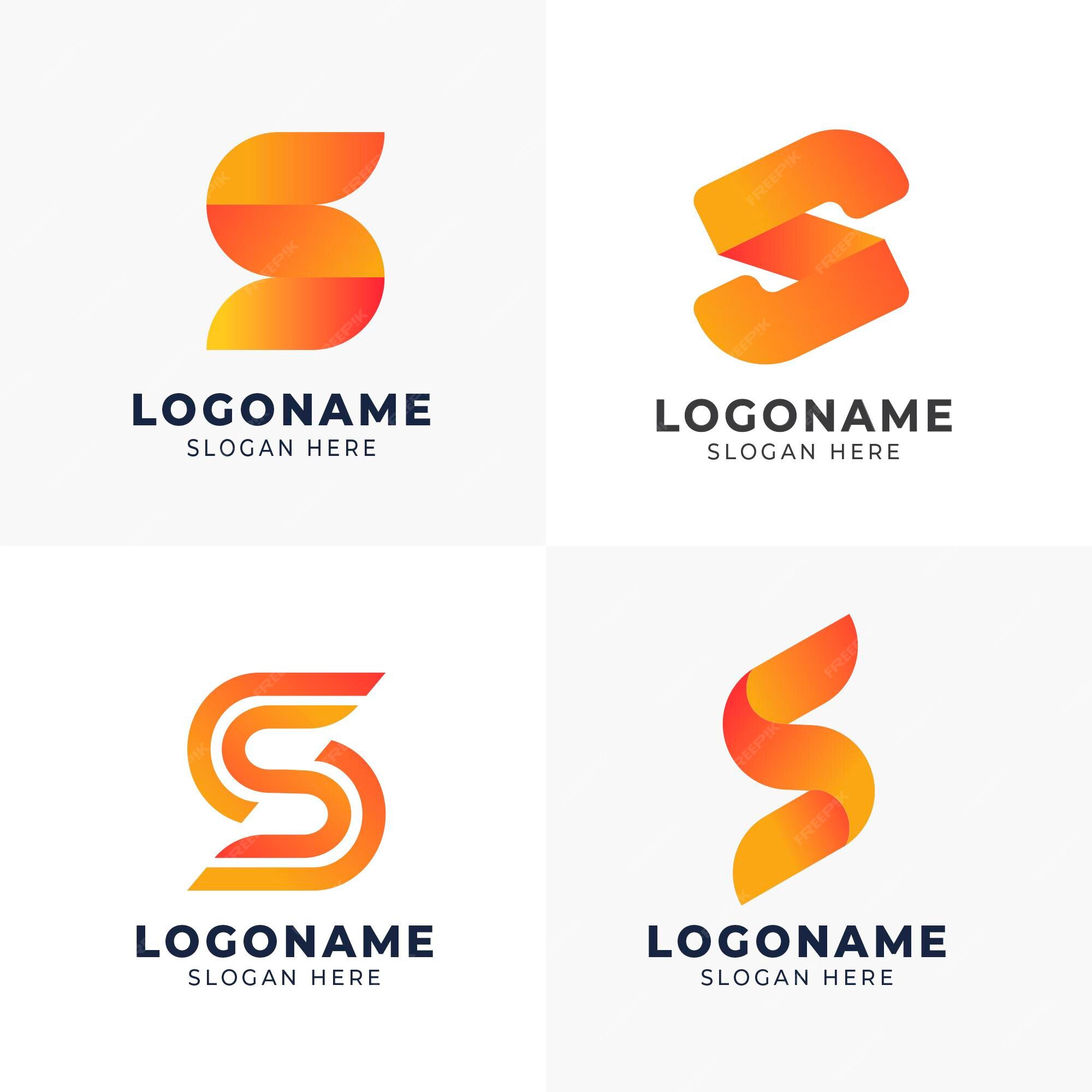 Free Vector | Gradient s logo template pack