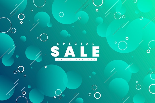 Бесплатное векторное изображение Градиентный фон продажи